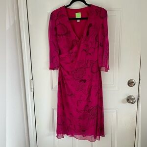 Citrine Floral Print Dress